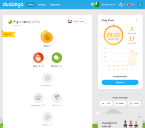 Duolingo Esperanto Skill Tree