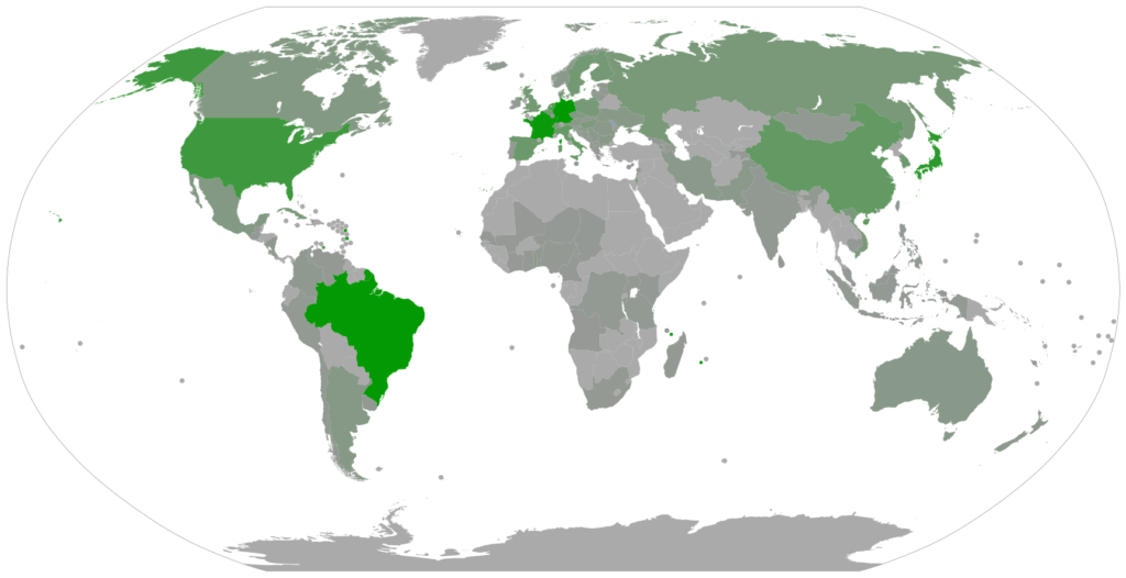 Number of UEA members by country